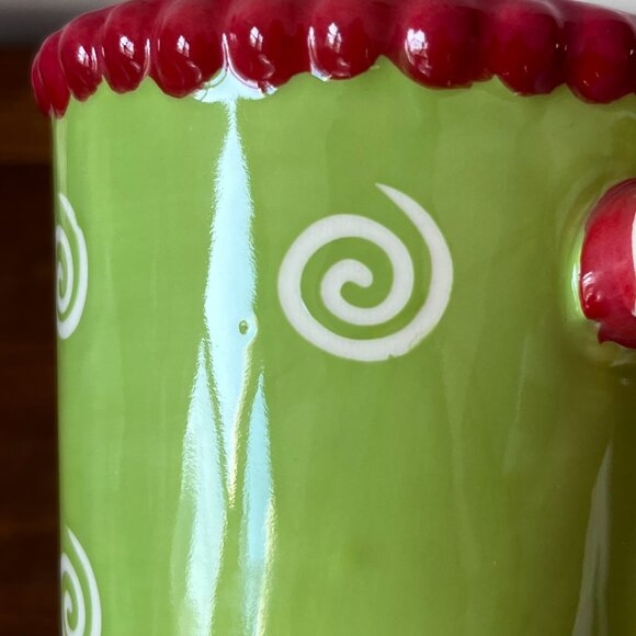 Pier 1 Jingle All the Way Mug Ringing Bell Tall Christmas Coffee Cup Dolomite - Picture 10 of 10